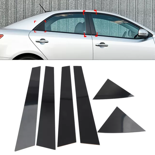 1 Set of Pillar Post Door Window Cover Trim For Kia Forte K3 Cerato 2009-2012