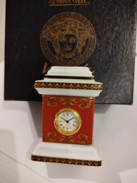Versace Rosenthal Medusa Mini Clock.