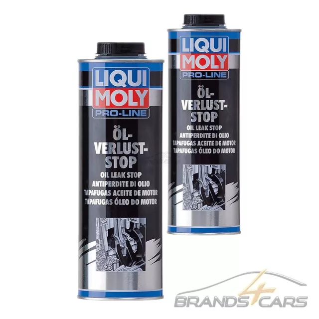 2x 1L LITER LIQUI MOLY PRO-LINE PROLINE ÖL-VERLUST-STOP ÖLVERLUST ZUSATZ ADDITIV