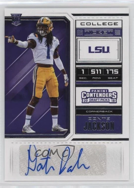 2018 Panini Contenders Draft Picks College Ticket Donte Jackson Rookie Auto RC