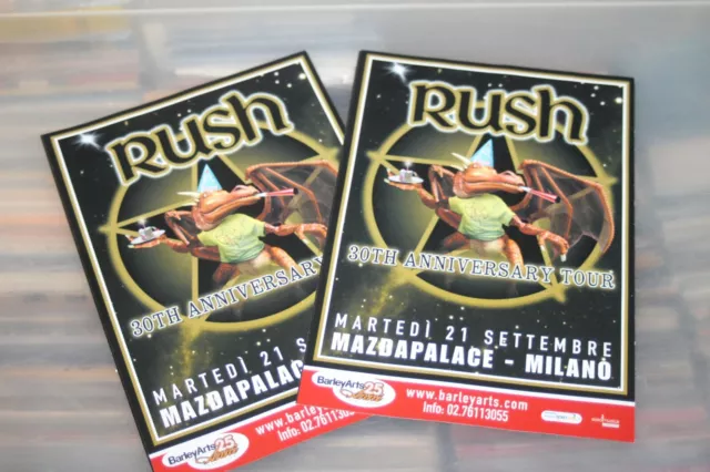 Rush Deep Purple Status Quo Cheap Trick - 2x Concert Flyer Steve Vai Satriani