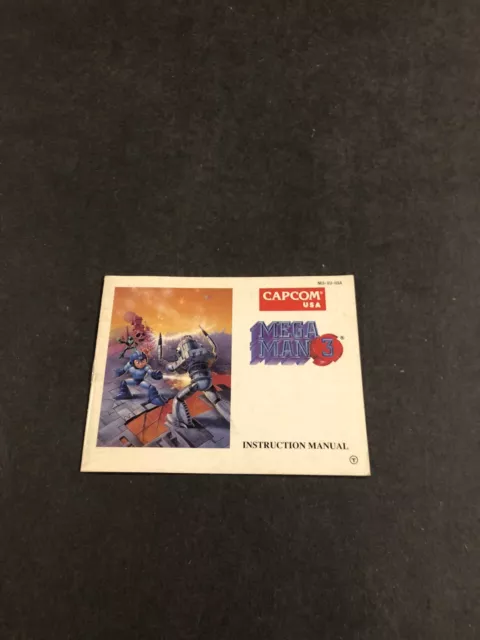 Mega Man 3 Nes manual