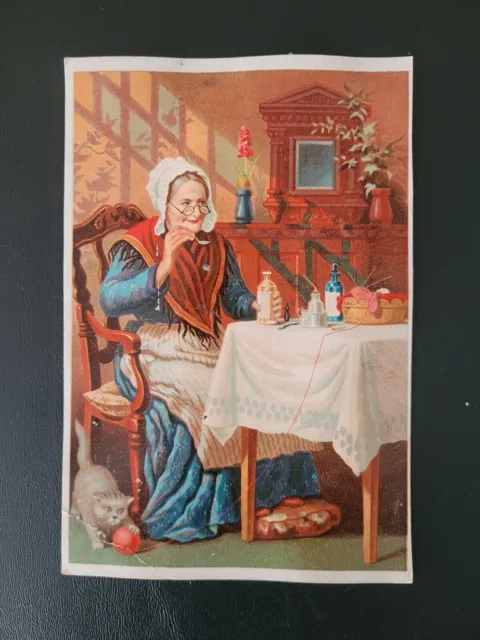 LARGE Victorian Trade Card Quack Medicine