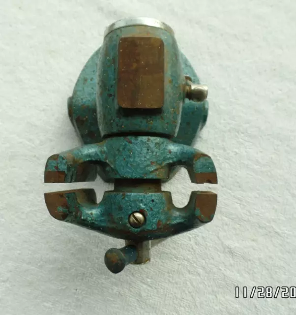 Vintage Double Jawed Rotating 360º Head BENCH VISE jaws are 1½' & 2½" wide handy