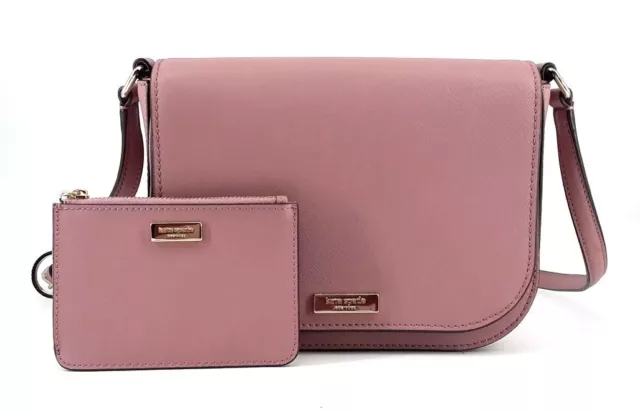 Kate Spade New York Dusty Pink Laurel Way Large Carsen Crossbody Purse W/ Wallet