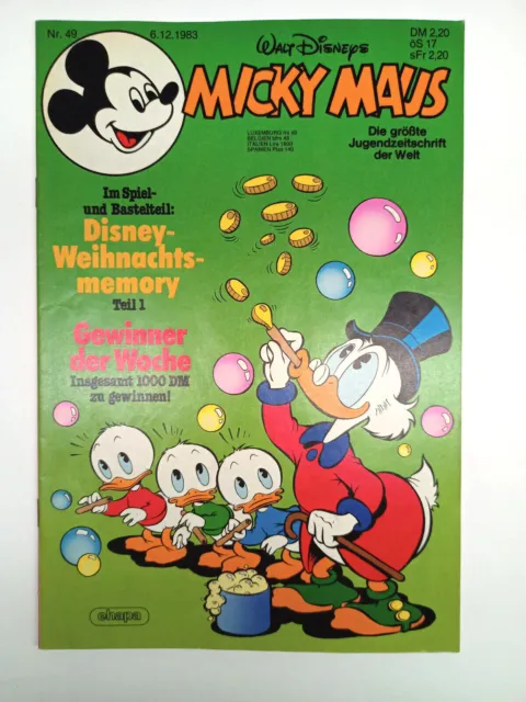 Micky Maus Heft Nr. 49 | 1983 | komplett mit Beilage | Top Zustand
