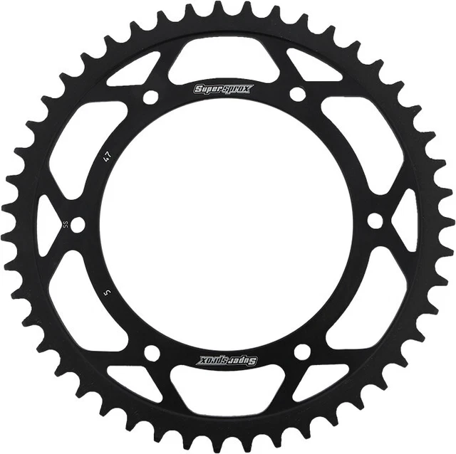 Supersprox Rear Steel Sprocket 47T Black RFE-5-47-BLK