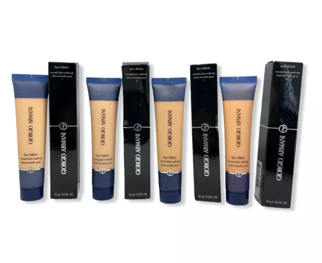 Giorgio Armani Face Fabric Second Skin Makeup 40ml/1.35oz. New In Box; You Pick!