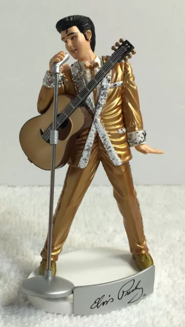 Elvis Presley Collectible Ornament Trevco performing with guitar Handcrafted