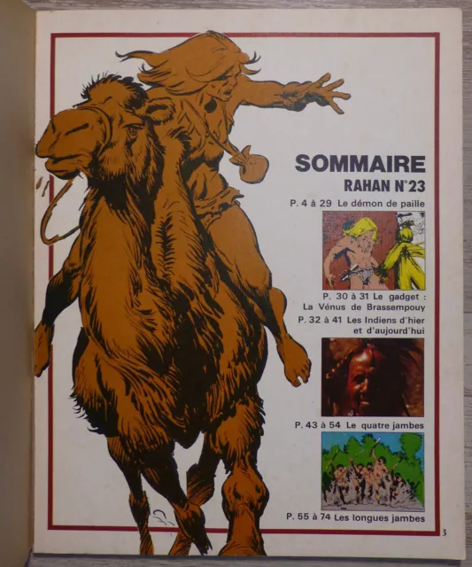 Rahan (1re Série - Vaillant) N°23: Le Démon de paille, Chéret/Lécureux - 1977 2