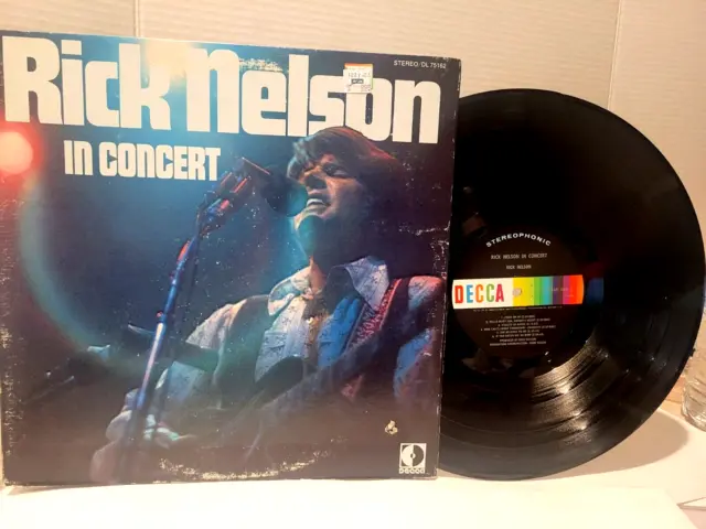 Rick Nelson In Concert LP Decca Hello Mary Lou Goodbye Heart VG++