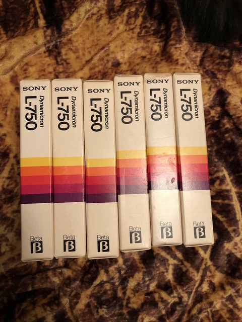Beta Betamax Tapes Used Selling As Blank Lot Of 6 Vintage Media
