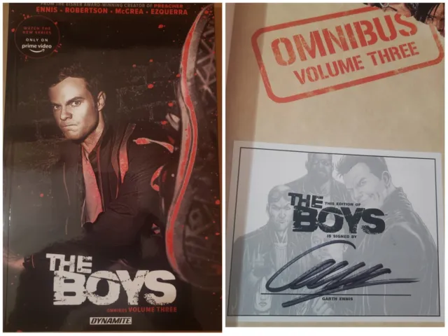 Garth Ennis Signed The Boys Omnibus Vol. 3 Photo Edition TPB 3rd Print Dynamite