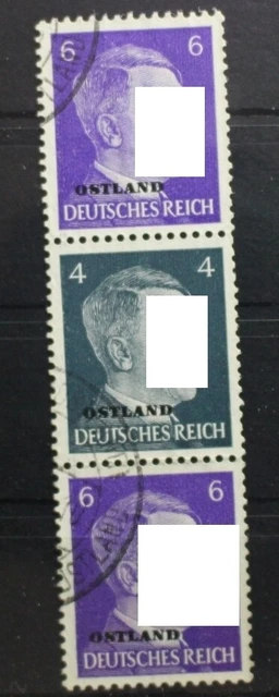 Deutsche Besetzung 2. WK Ostland Zd S4 gestempelt #SH569
