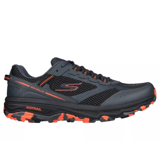 Skechers Men's GoRun Trail Altitude - Marble Rock Charcoal/Orange Athletic Shoes