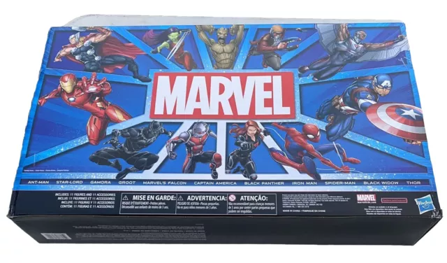 New In Box! HASBRO MARVEL 11pc. TITAN HERO SERIES Spider-Man Thor Groot Iron Man 2