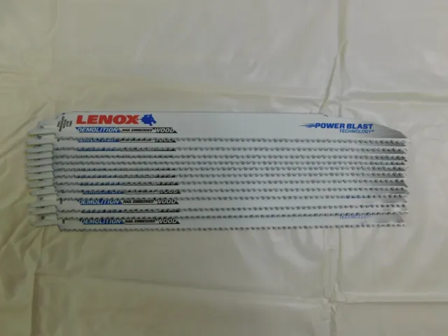 Lenox 12″ L x 7/8″ Thick Bi-Metal Reciprocating Saw Blades 12Pk 20500106R