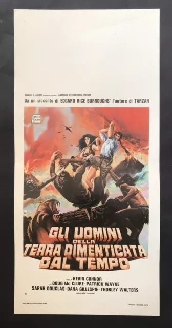 CINEMA-locandina poster GLI UOMINI DELLA TERRA DIMENTICATA... DOUGLAS, connor