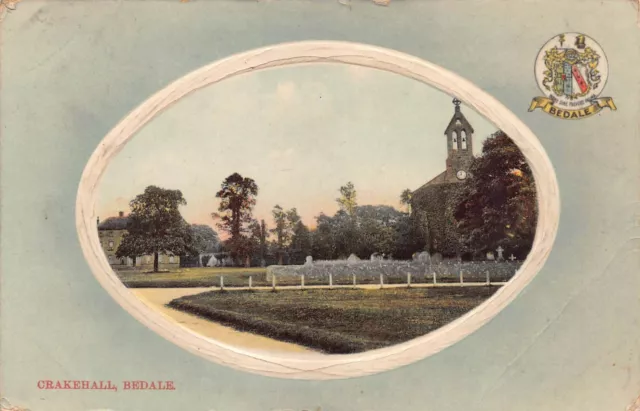 Postcard - St Gregorys - Crakehall - Bedale - Hambleton - Yorkshire - 1915