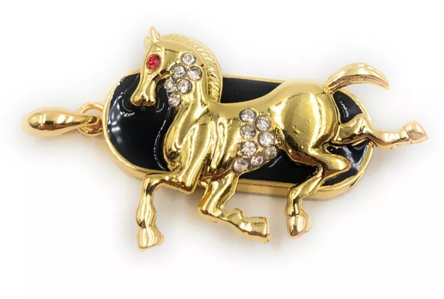 Cheval Doré en Métal Pendentif Charm Funny Clé USB Div Capacité