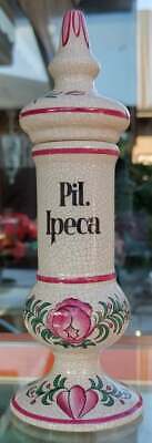 Apotheker -  wunderschönes, handbemaltes Gefäß für PIL. IPECA aus Keramik 3