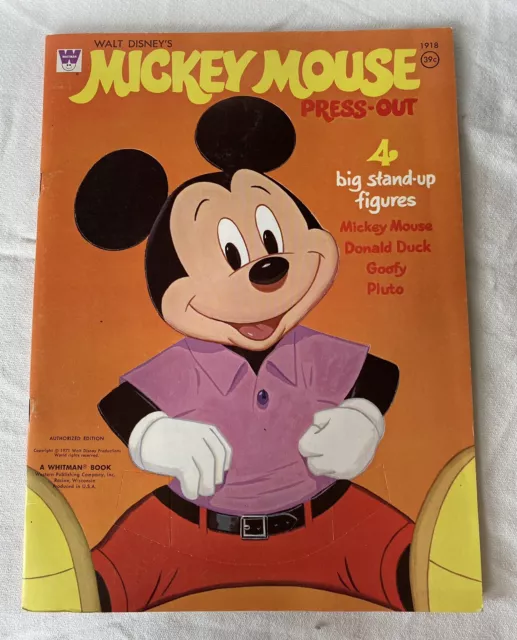 Walt Disney Classics Mickey Mouse Acrylic Paint By Numbers Vintage