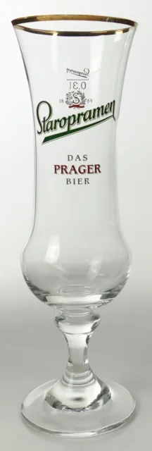 Staropramen Prager Bier Glas Pokal Tschechien Tulpen Gläser 0,3l Biergarten 3524