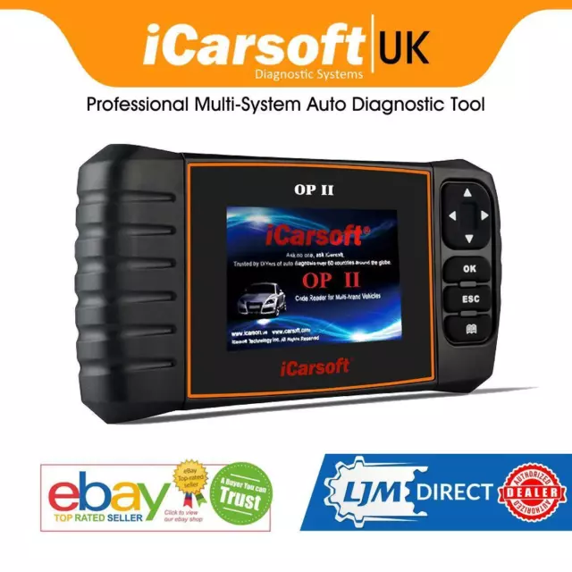 iCarsoft Code Lecteur Diagnostic Scanner Outil Op II OBD2 OBD pour Opel ABS Srs