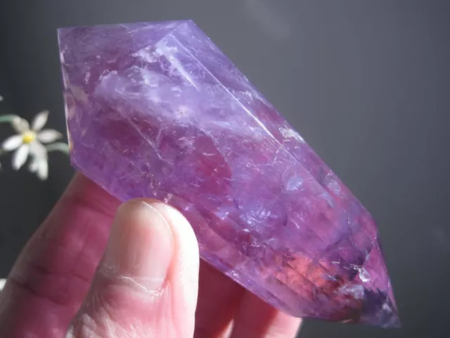 A*129g Natural Vogel Style Ametrine Crystal 24 sided DT Wand Superb 012404