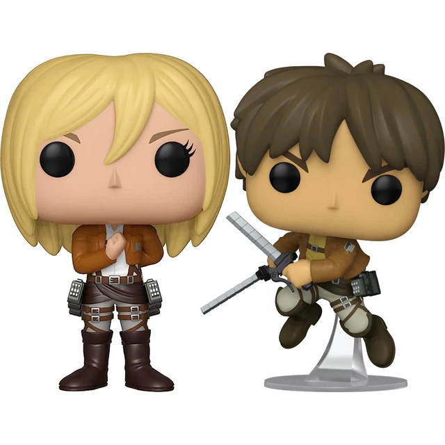 Funko Pop Lotto Pacchetto Di 2 Attack On Titan - Christa, Eren Jaeger