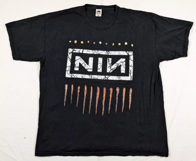 Vintage Nine Inch Nails NIN Downward Spiral T-Shirt Men Size XXL Music Band Tour