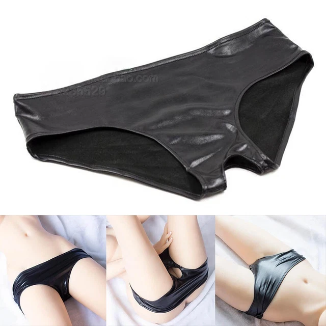 String Laqué Wetlook Noir - Taille XS - Marque Patrice Catanzaro - Réf. B01102 - Neuf Avec étiquettes