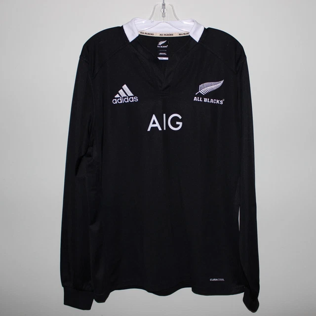 Maillot De Rugby All Blacks Vintage Blanc – Adidas, Taille XXL, Collector