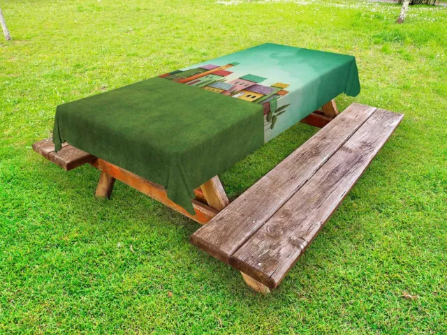 Mural Outdoor Picnic Tablecloth in 3 Sizes Washable Waterproof