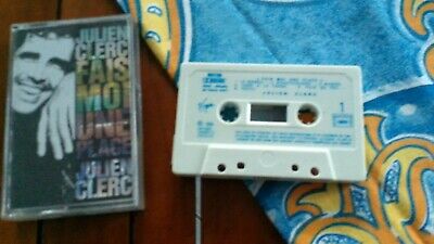 vintage-Cassette audio K7 tape:JULIEN CLERC-fais moi une place-port gratuit/free 
