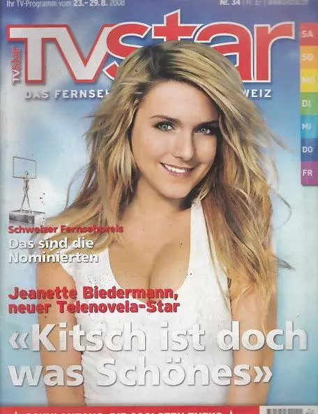 TV Star Schweiz 08/34 Jeanette Biedermann