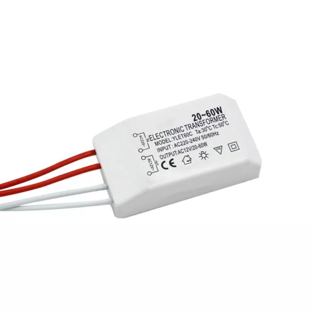 20-60W 220V À AC12V LED Lampe Lumière Adaptateur De Transformateur Électronique