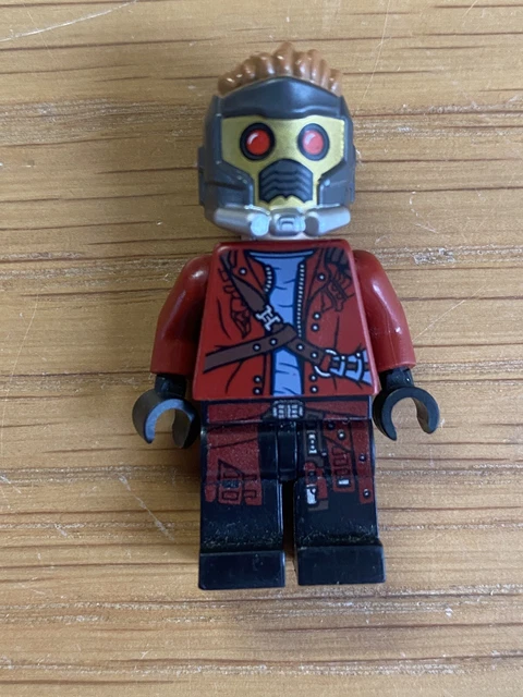 LEGO STAR-LORD MINIFIGURE Mask Open Jacket Marvel Super Heroes sh127 ...