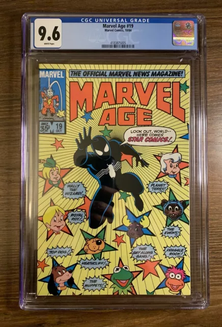 Marvel Age #19 CGC 9.6 (Predates Secret Wars 8 Early Black Suit). Graded 1/9/23