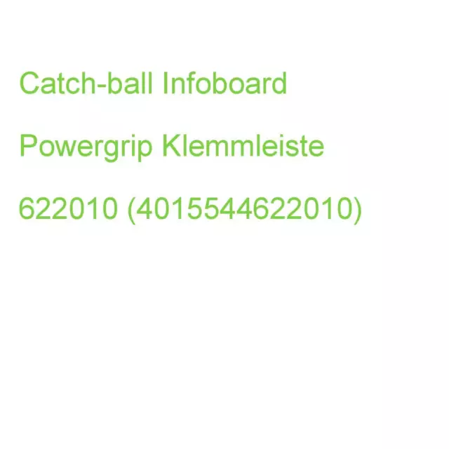 Catch-ball Noteboard Klemmleiste 40,0 cm weiß selbstklebend, Wandmontage