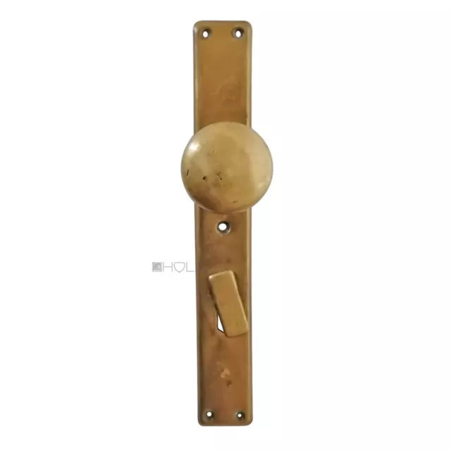 Türknauf Jugendstil Langschild alt 1920er Türgriff 83mm