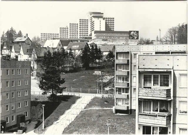 DDR s/w  "Echt Foto" FDGB-Ferienheim "August Bebel" Friedrichroda - Ahornhotel