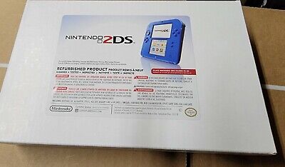 Nintendo 2DS (Black + Electric Blue) - REFURBED BY NINTENDO - EXCELLENT