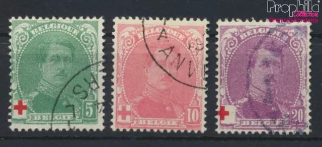 Briefmarken Belgien 1914 Mi 107-109  gestempelt Rotes Kreuz (9861822