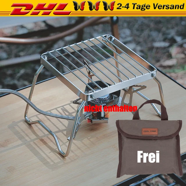 Mini Faltbar BBQ Holzkohlegrill Klappgrill Tischgrill Outdoor Camping Edelstahl~