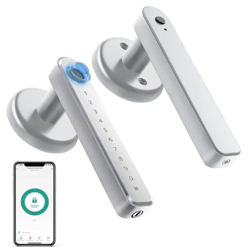 Serrure de porte intelligente connectée à empreinte digitale USB IOS Android LED