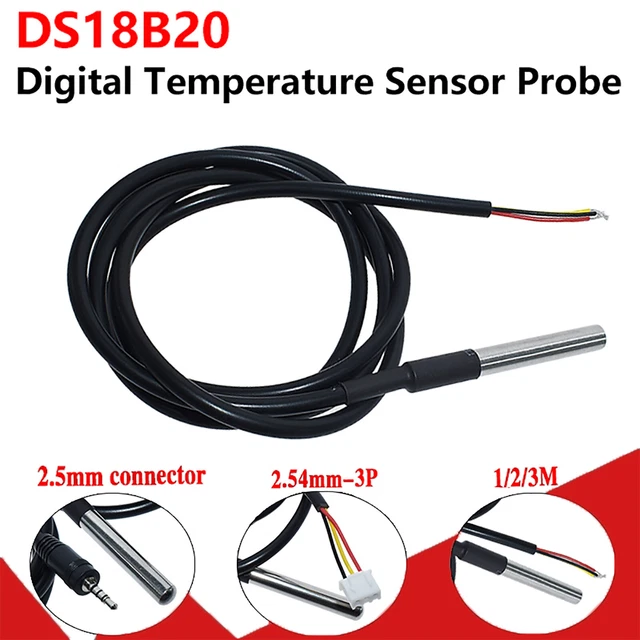 DS18B20 WATERPROOF DIGITAL Probe Temperature Sensor Cable Thermometer