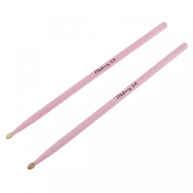 Drum Sticks 1 Pair 5A Non-Slip Classic Colorful Maple Wood Music Band Drumsticks 2