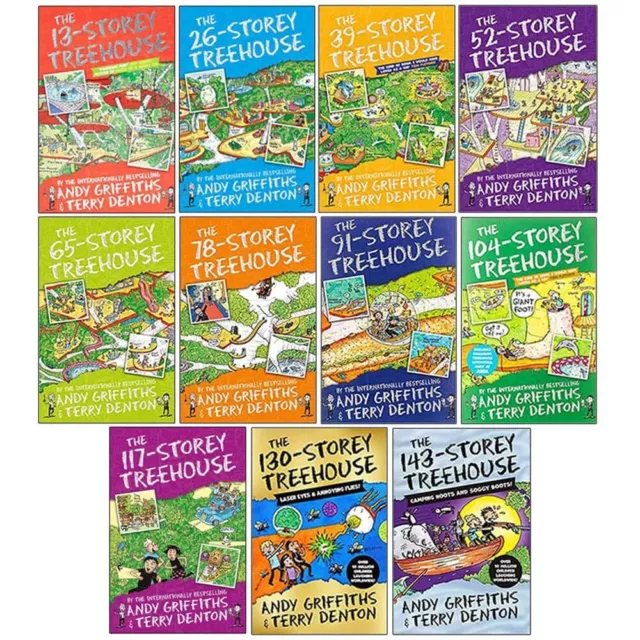 Treehouse Storey Series 11 Books Collection Set by Andy Griffiths & Terry Denton