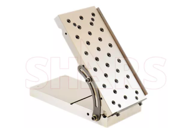 SHARS 10" Center Rolls Distance, 12"L x 6"W x 2-5/8"H ANGLE SINE PLATE NEW R}
